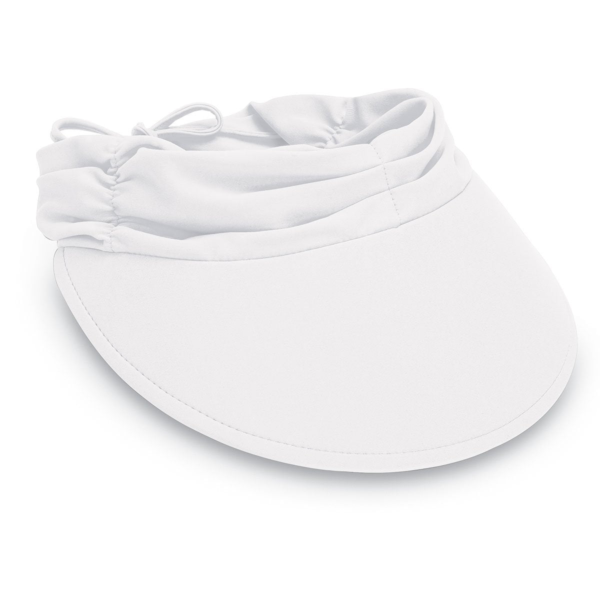 Women's Adjustable Sun Aqua Visor for the beach or pool in White from Wallaroo