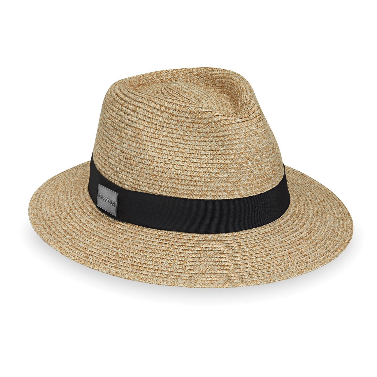The Fedora Style Fairway Packable Golf Sun Cap in Beige from Carkella, Beige