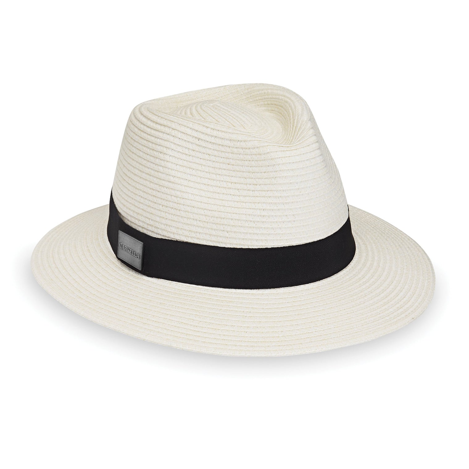 Featuring The Fedora Style Fairway, a Packable Summer Golf Hat in Ivory from Carkella