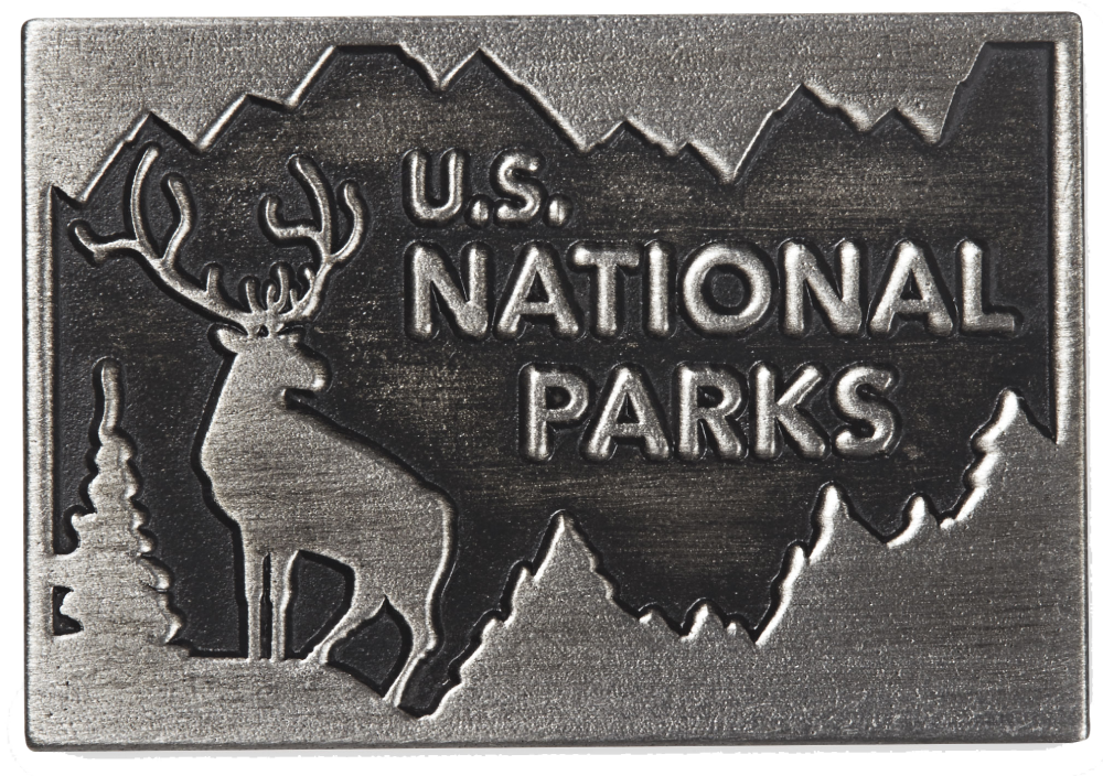 Featuring View of the U S National Parks Metal Etched Emblem from Carkella by Wallaroo