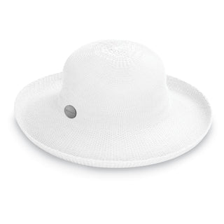 Front of Packable Wide Brim Crown Style Victoria UPF Sun Hat from Carkella by Wallaroo