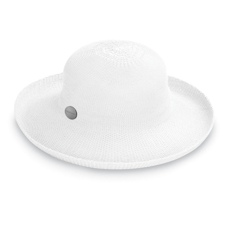 Front of Packable Big Wide Brim Crown Style Victoria UPF Sun Hat from Carkella