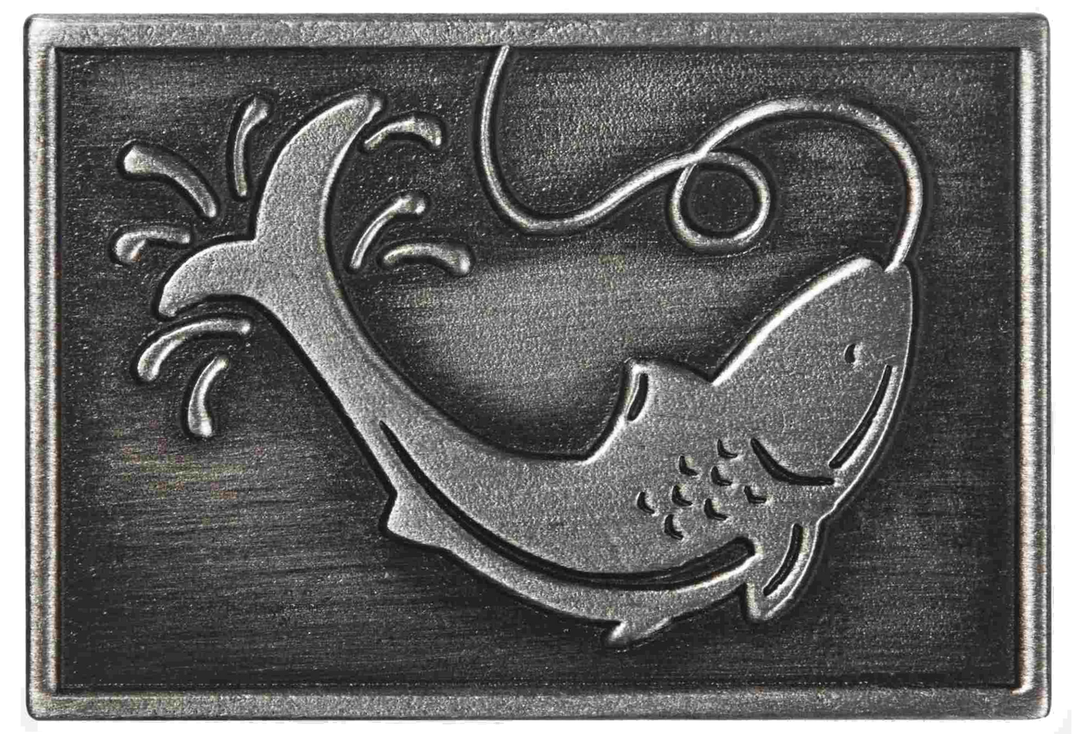 Featuring View of the Fishing Metal Etched Emblem from Carkella by Wallaroo