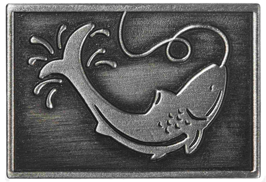 View of the Fishing Metal Etched Emblem from Carkella by Wallaroo