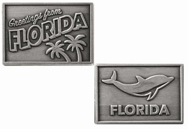Side by Side View of the Floridian Metal Etched Emblem from Carkella by Wallaroo