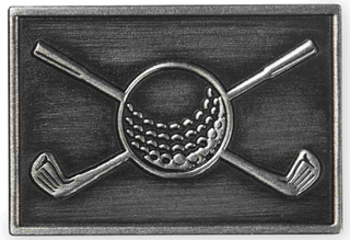 View of the Golf Metal Etched Emblem from Carkella by Wallaroo