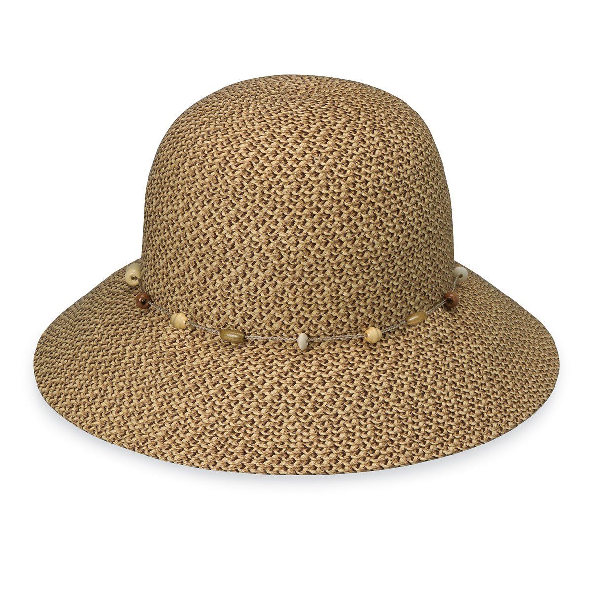 Women's Packable UPF Bucket Style Naomi Summer Sun Hat from Wallaroo, Mixed Brown