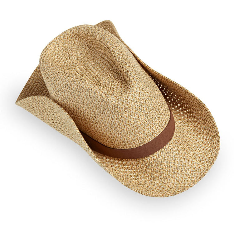 Packing View of Fedora Style Outback UPF Sun Hat for travel from Wallaroo, Natural