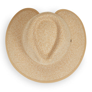 Top View of the Petite Gabi Polyester Sun Hat in Beige from Wallaroo