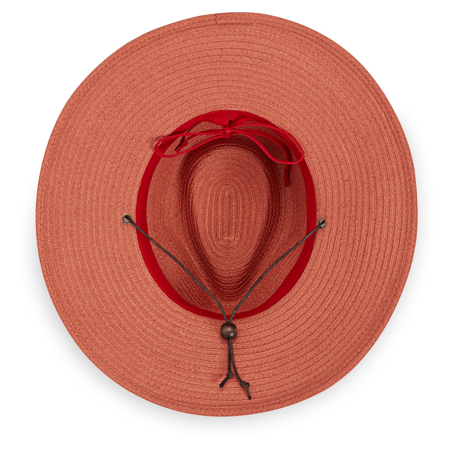 Women's Petite Sanibel UPF Summer Sun Hat made with packable material for travel from Wallaroo, Coral