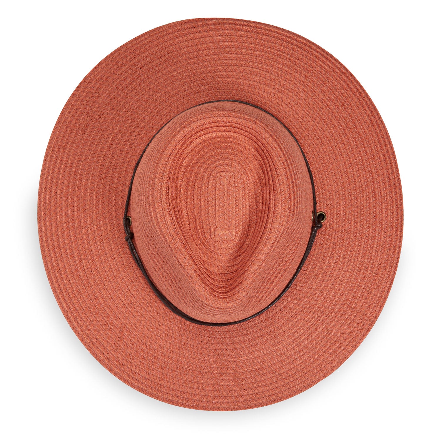 Ladies' Petite Sanibel UPF Summer Sun Cap made of packable material for travel from Wallaroo, Coral
