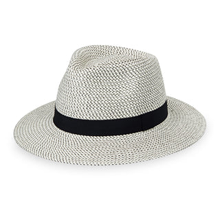 Front of Women's Packable Fedora Style Petite Charlie Summer Sun Hat from Wallaroo