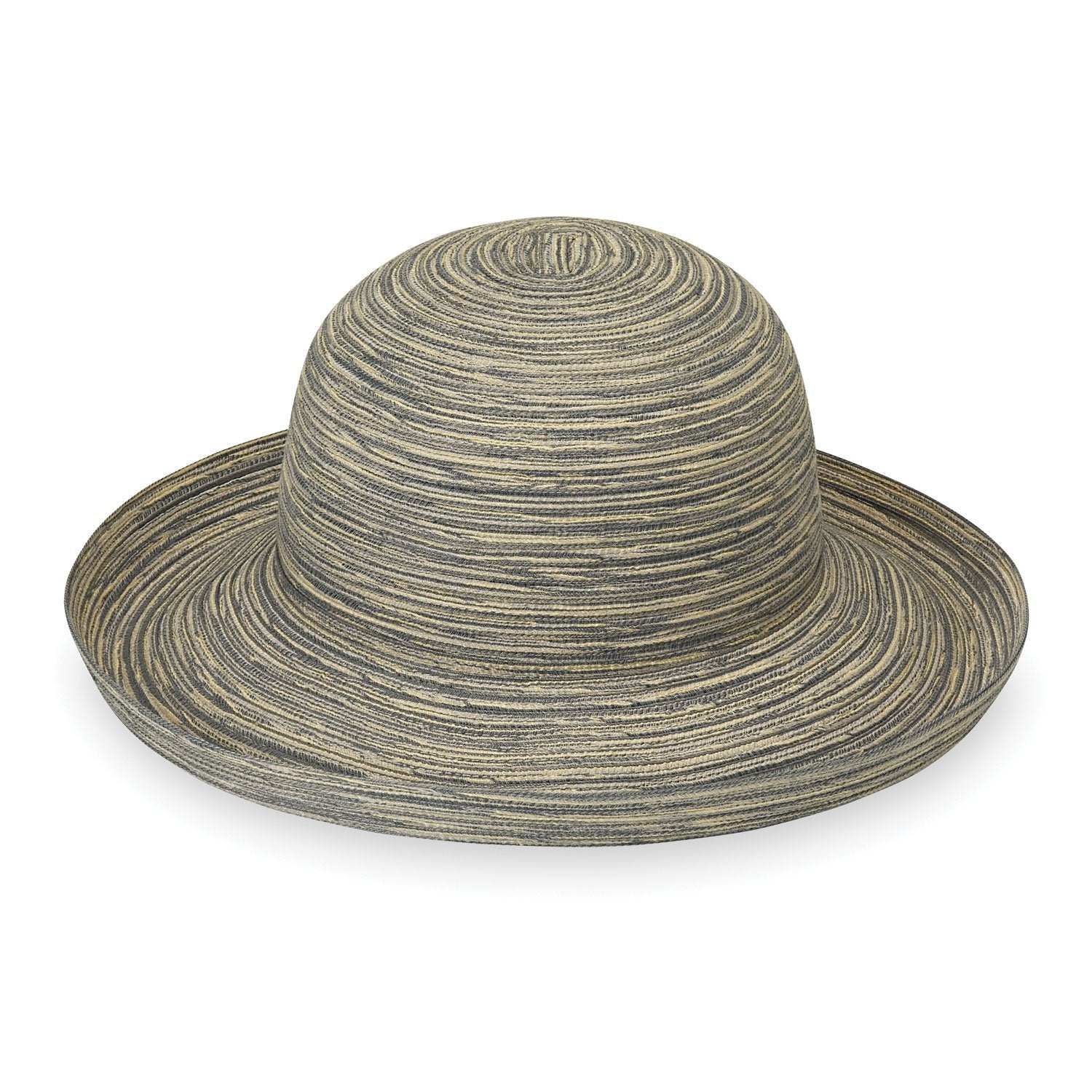 Ladies' Packable Big Wide Brim Sydney UPF Summer Sun Hat from Wallaroo, Cloud Grey