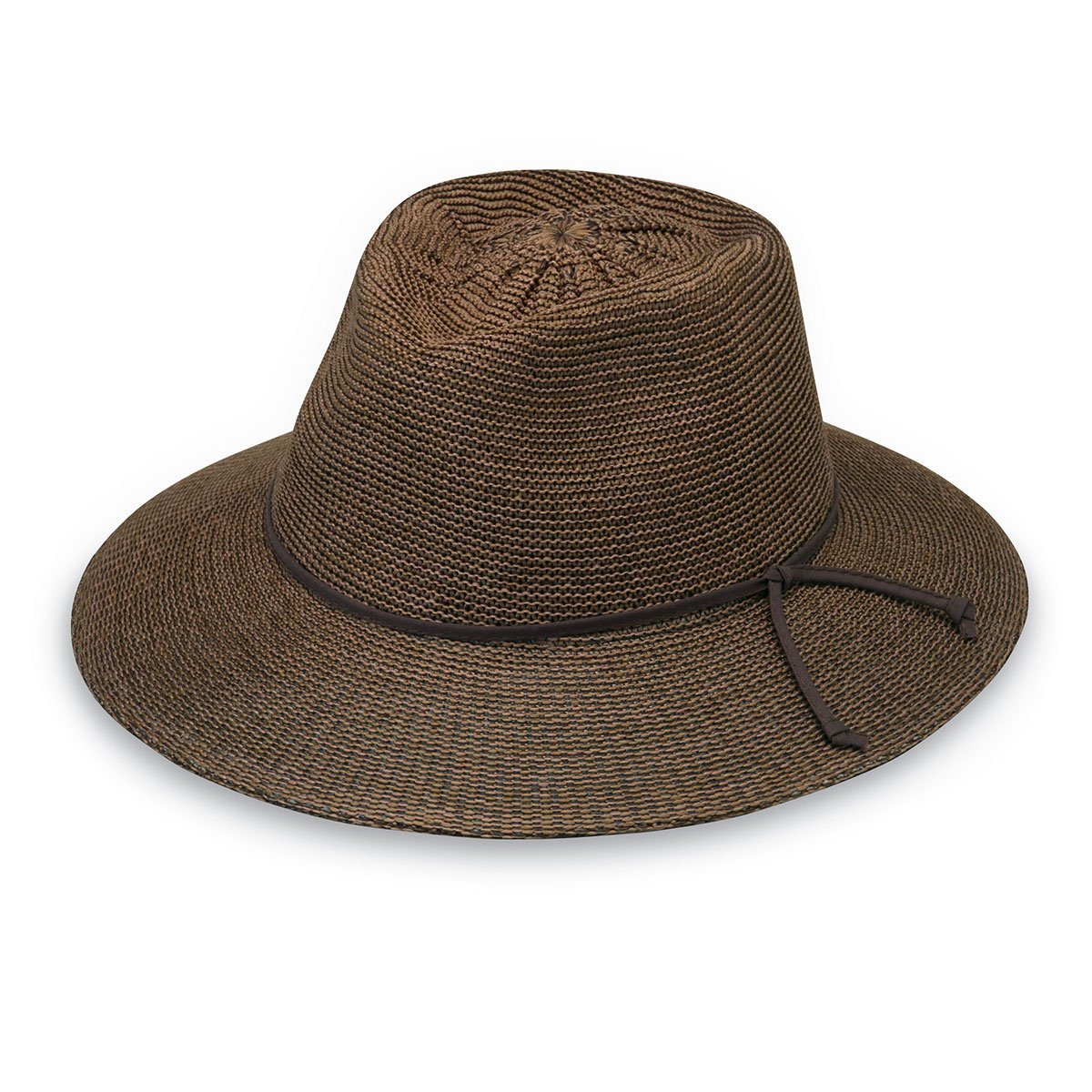 Featuring Ladies' Victoria Fedora Style straw Summer Hat for travel in Suede from Wallaroo