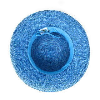 Women's Packable Big Wide Brim Petite Victoria Polystraw Sun Hat for travel from Wallaroo